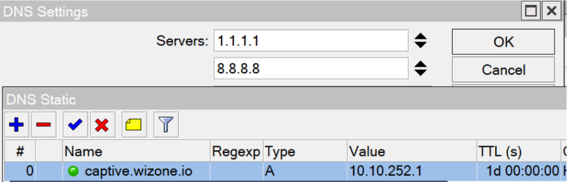 Mikrotik DNS Configuration
