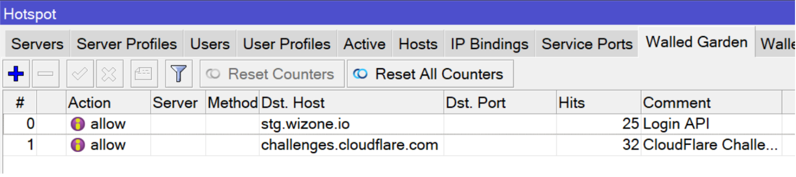 Mikrotik Walled Garden Configuration