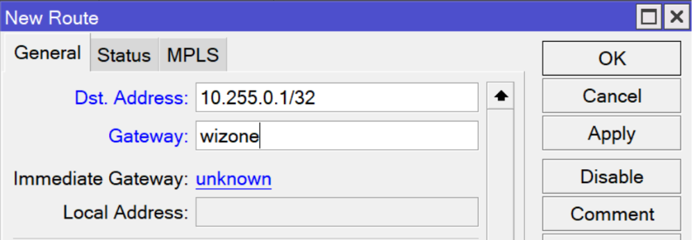 Mikrotik WireGuard Route Configuration