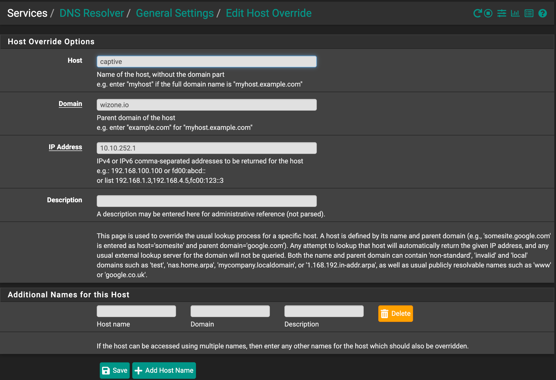 DNS Resolver Override