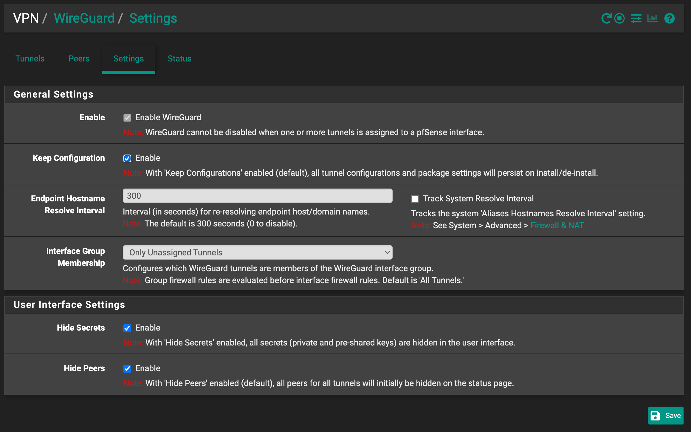 WireGuard Enable Service