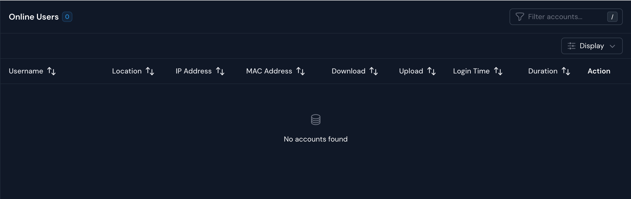 Online User Management