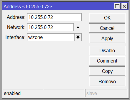 WireGuard Interface IP