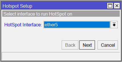 Hotspot Setup Wizard
