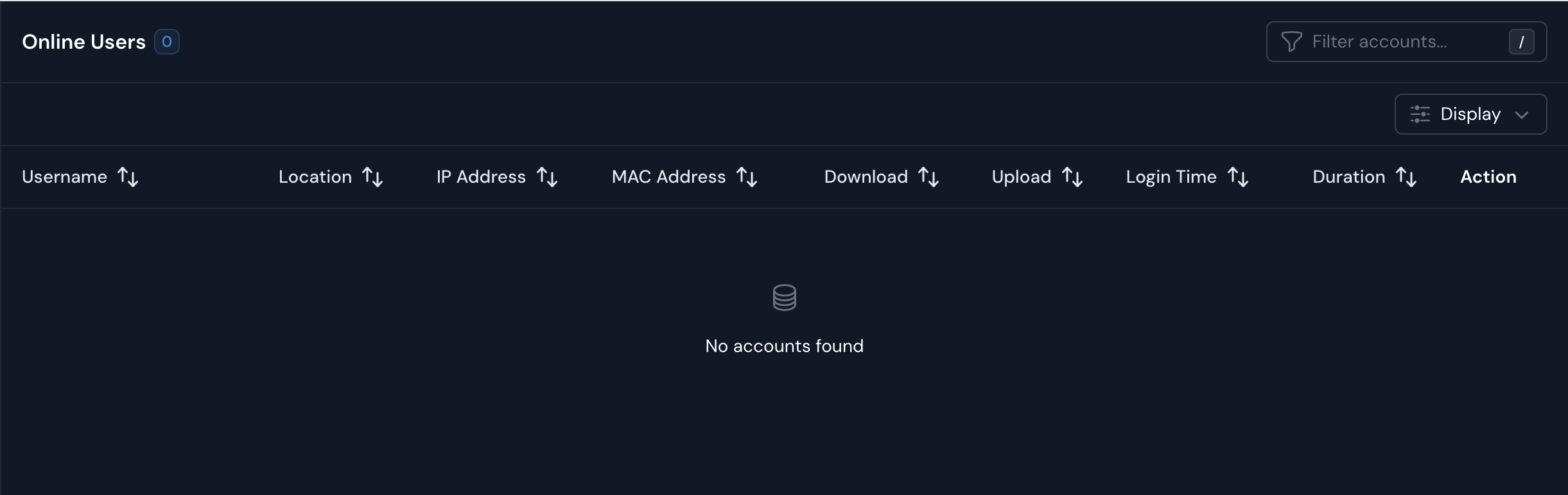 Online User Management