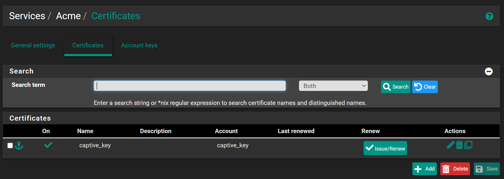 ACME Issue Certificate